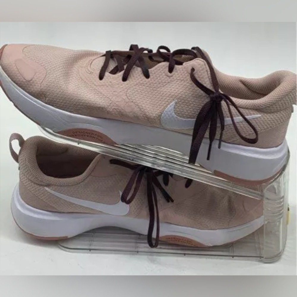 Nike Comfort Rep Trainer Women's Size 12 Pink Blush/Brown Sneaker-Used Excellent